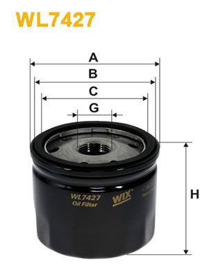 Oil Filter WIX FILTERS WL7427