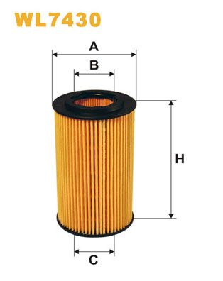 Oil Filter WIX FILTERS WL7430