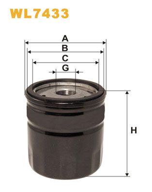 Оливний фільтр WIX FILTERS WL7433