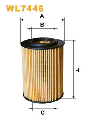 Alyvos filtras WIX FILTERS WL7446