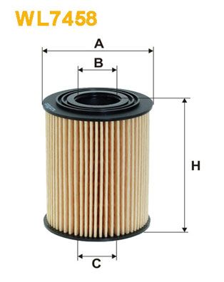 Oil Filter WIX FILTERS WL7458