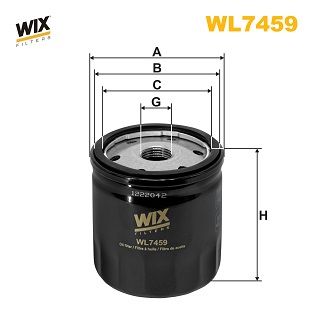 Alyvos filtras WIX FILTERS WL7459