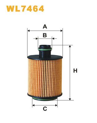 Oil Filter WIX FILTERS WL7464