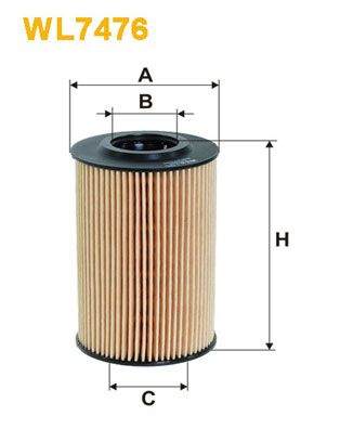 Alyvos filtras WIX FILTERS WL7476