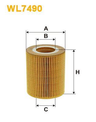 Оливний фільтр WIX FILTERS WL7490