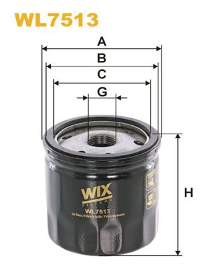 Oil Filter WIX FILTERS WL7513