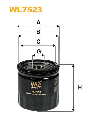 Alyvos filtras WIX FILTERS WL7523