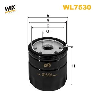 Oil Filter WIX FILTERS WL7530