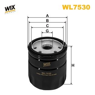 Alyvos filtras WIX FILTERS WL7530