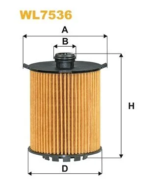 Alyvos filtras WIX FILTERS WL7536