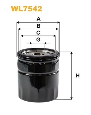 Alyvos filtras WIX FILTERS WL7542