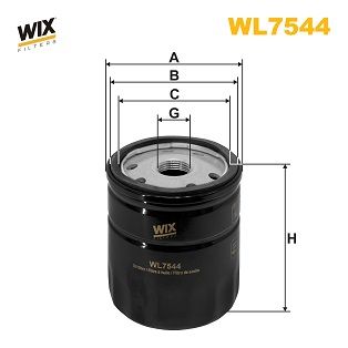 Alyvos filtras WIX FILTERS WL7544