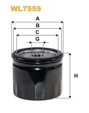 Оливний фільтр WIX FILTERS WL7559