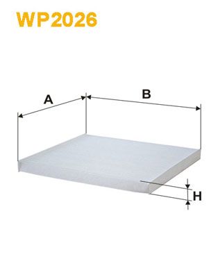 Filter, cabin air WIX FILTERS WP2026