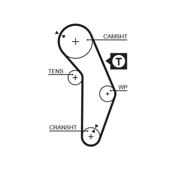 Timing Belt GATES 5350XS