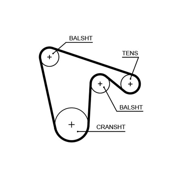 Timing Belt GATES 5619XS