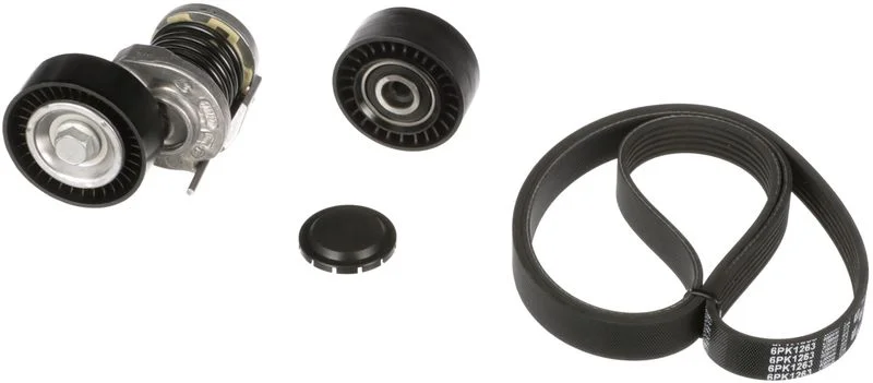 V formos rumbuotas diržas, komplektas GATES K016PK1263