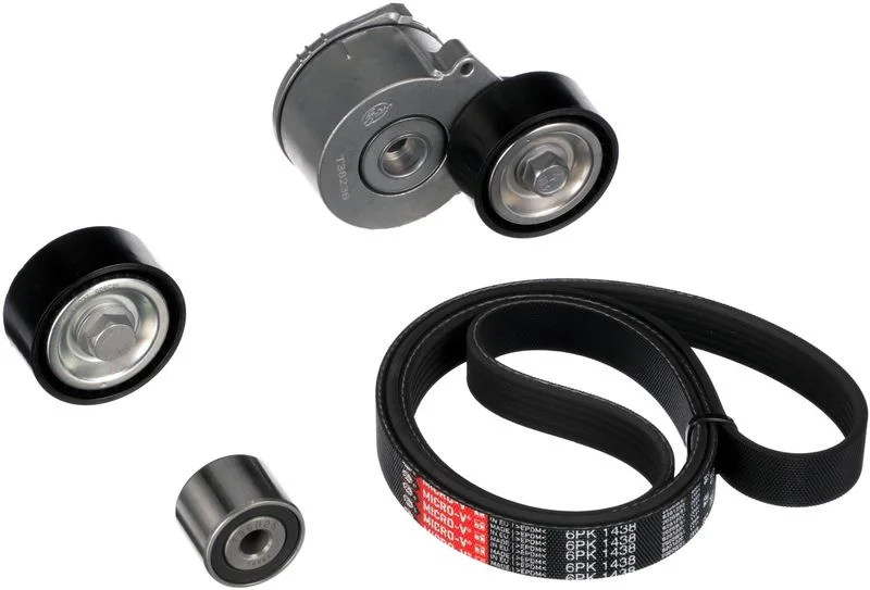 V formos rumbuotas diržas, komplektas GATES K016PK1438