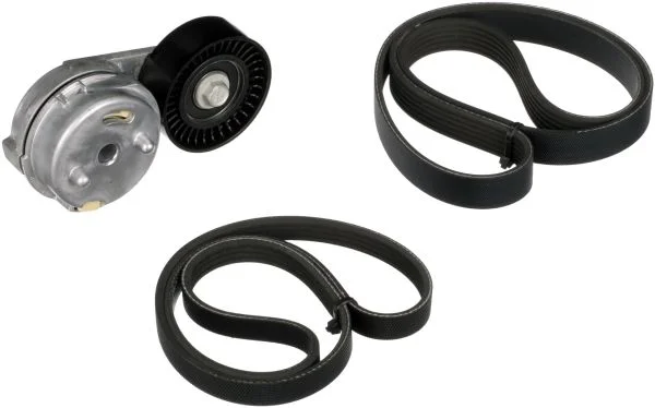 V formos rumbuotas diržas, komplektas GATES K026PK1250
