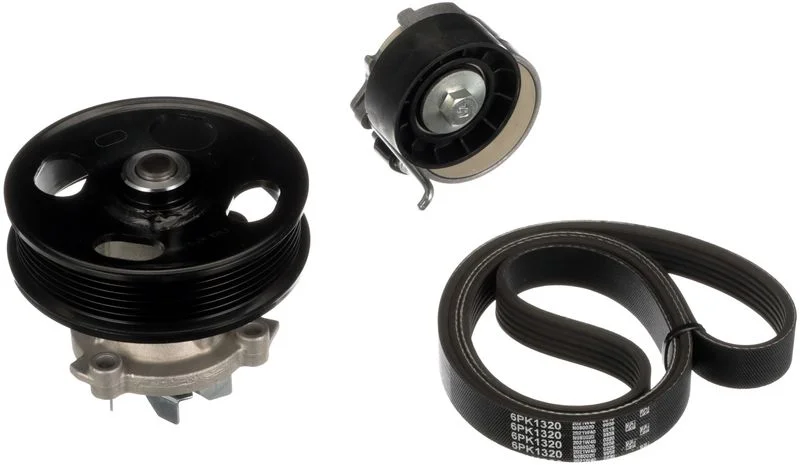 Vandens siurblys + V formos rumbuotas diržas, komplektas GATES KP26PK1320