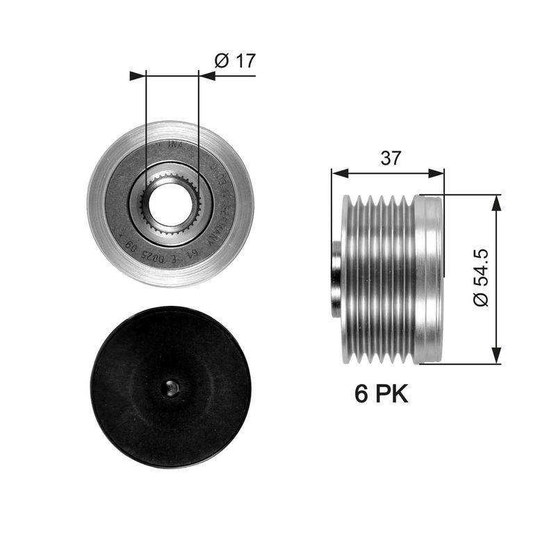 Alternator Freewheel Clutch GATES OAP7034