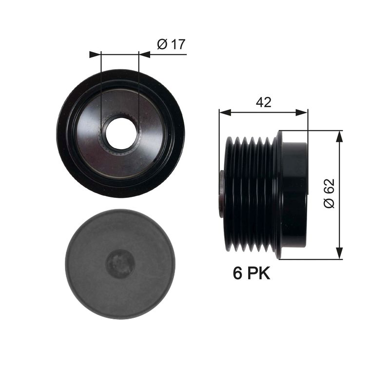 Alternator Freewheel Clutch GATES OAP7152