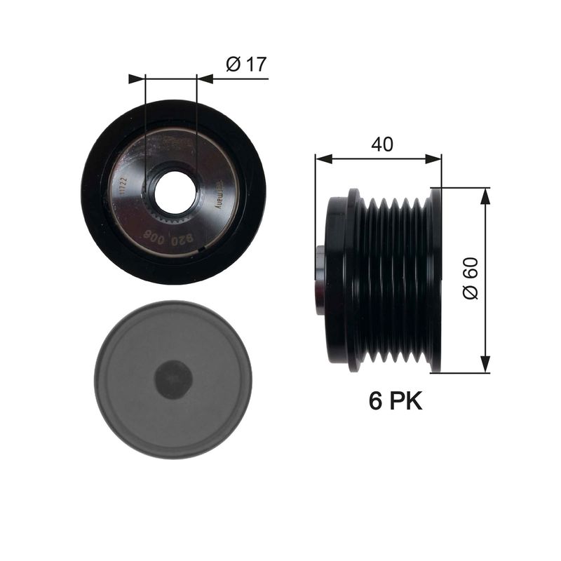 Alternator Freewheel Clutch GATES OAP7154