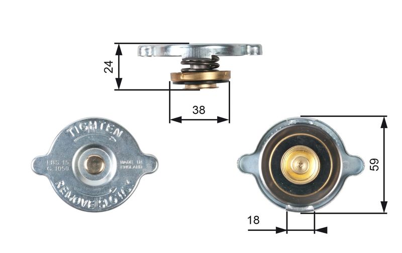 Radiatoriaus dangtelis GATES RC113