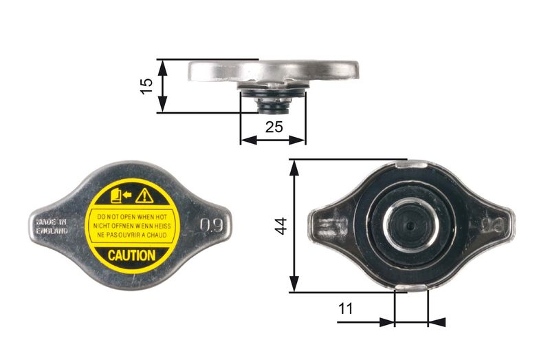 Cap, radiator GATES RC127