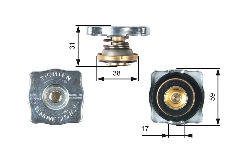 Radiatoriaus dangtelis GATES RC130