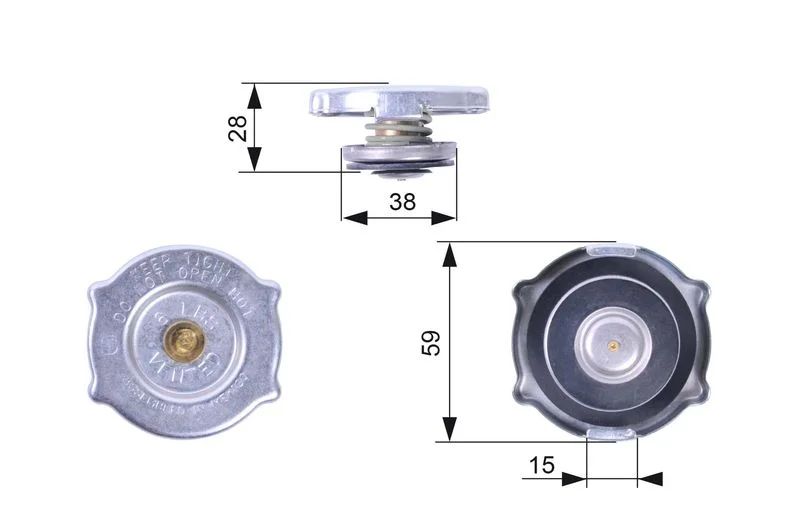 Radiatoriaus dangtelis GATES RC135