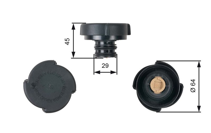 Dangtelis, radiatorius GATES RC204