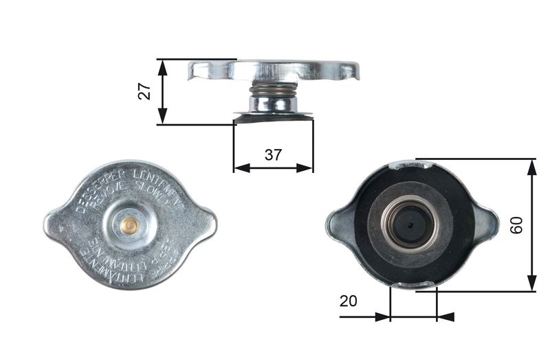 Dangtelis, radiatorius GATES RC217