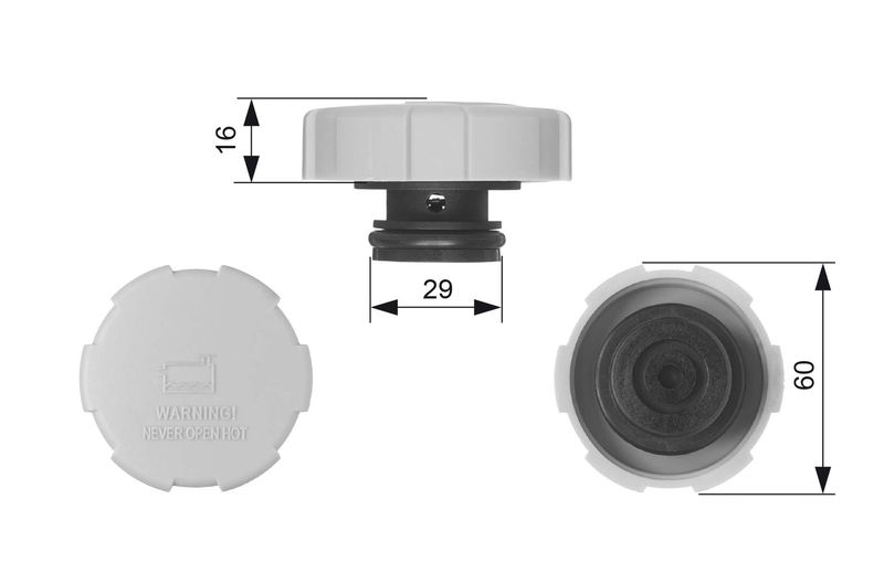 Dangtelis, radiatorius GATES RC231