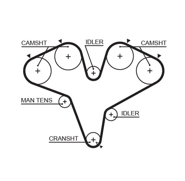 Timing Belt GATES T251RB