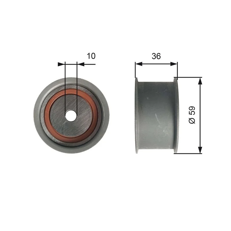 Deflection Pulley/Guide Pulley, timing belt GATES T41227