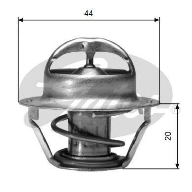 Thermostat, coolant GATES TH03088G1