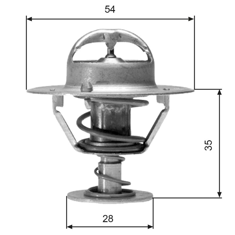 Thermostat, coolant GATES TH04277