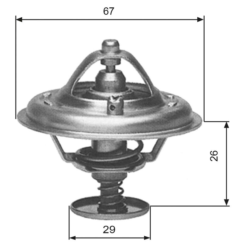 Thermostat, coolant GATES TH09180G1