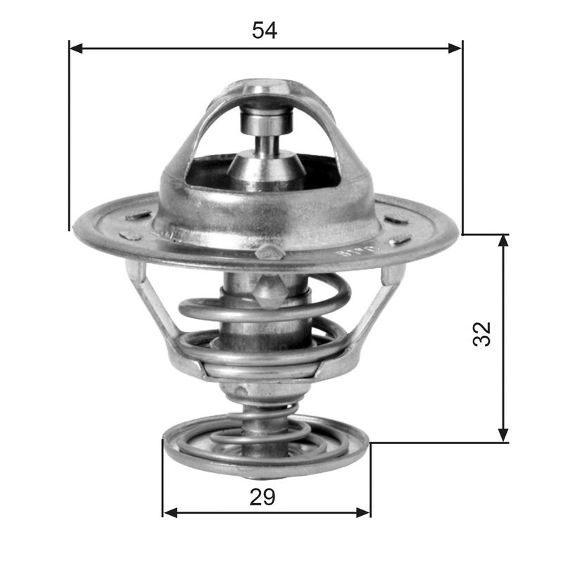 Thermostat, coolant GATES TH10981G1