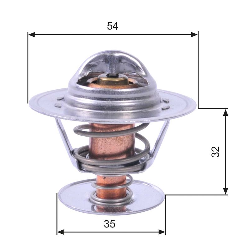 Thermostat, coolant GATES TH11292G1