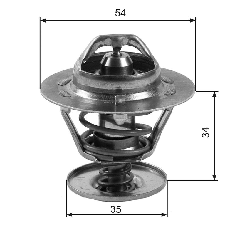 Thermostat, coolant GATES TH11383G1