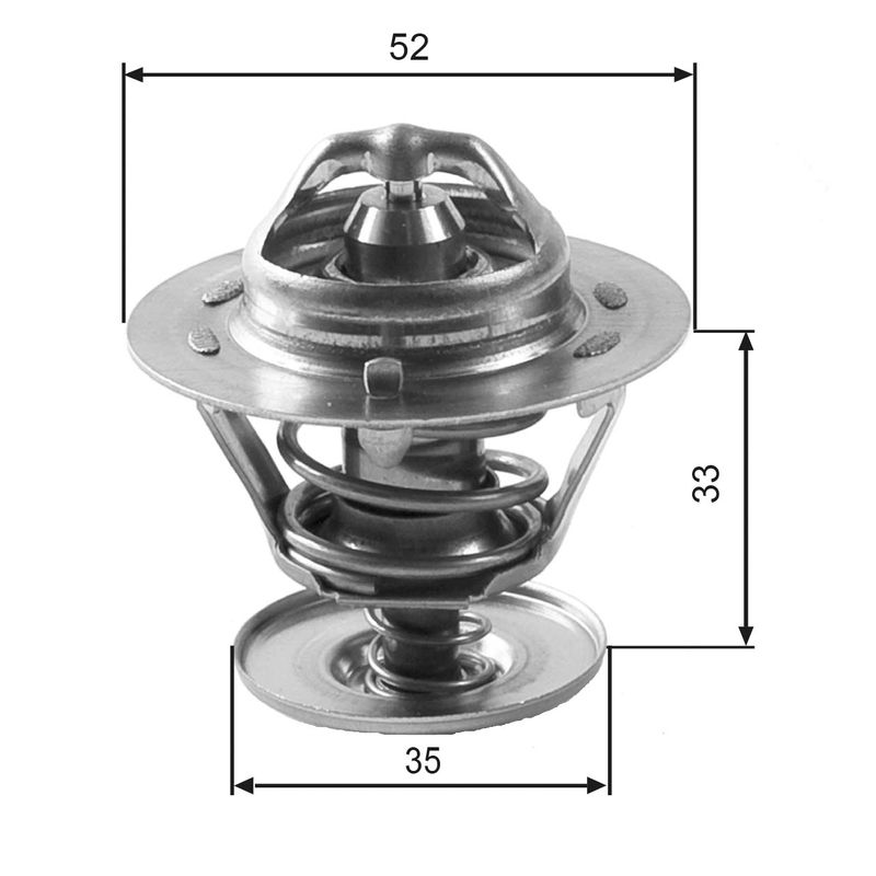 Thermostat, coolant GATES TH12588G1