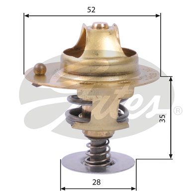 Thermostat, coolant GATES TH14178G1