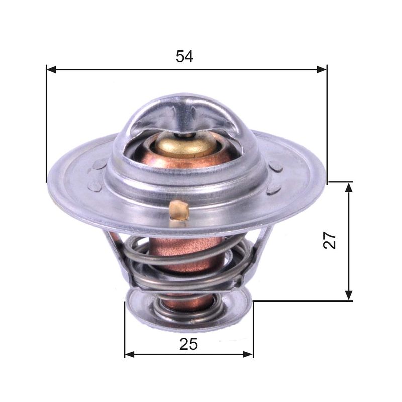 Termostatas, aušinimo skystis GATES TH22779G1