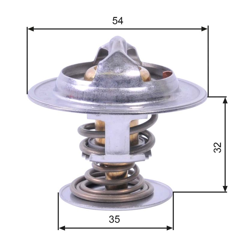 Termostatas, aušinimo skystis GATES TH26590G1