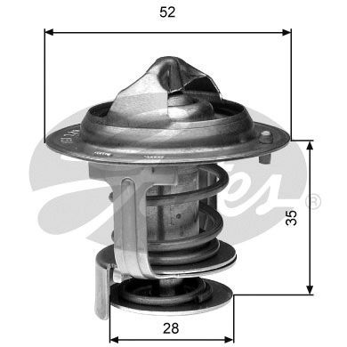 Termostatas, aušinimo skystis GATES TH29484G1