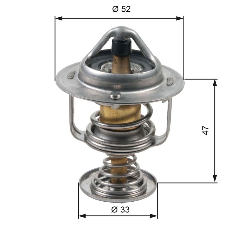 Termostatas, aušinimo skystis GATES TH30580G1