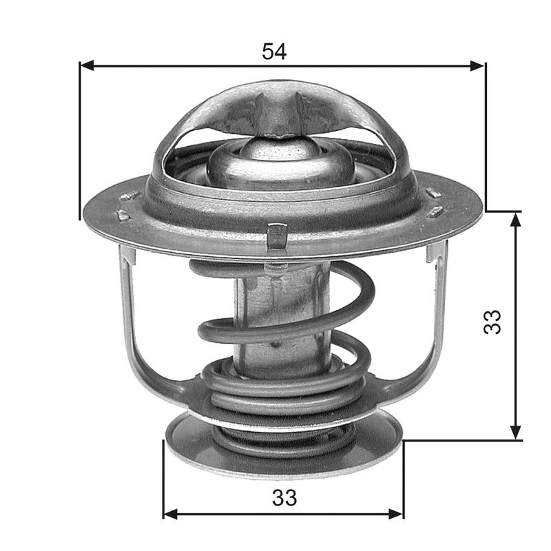 Thermostat, coolant GATES TH30888G1