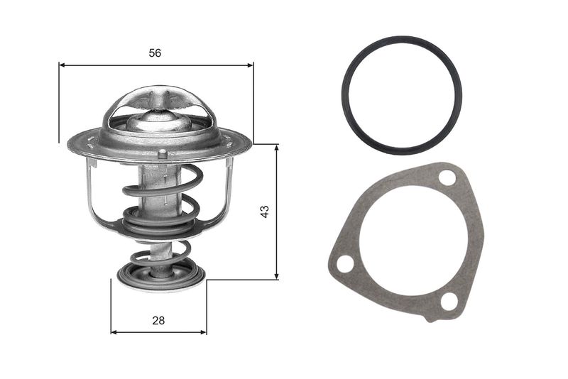 Thermostat, coolant GATES TH31276G1